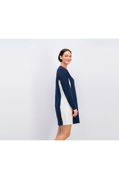 Reebok Women Classic Dress, Dark Blue and White