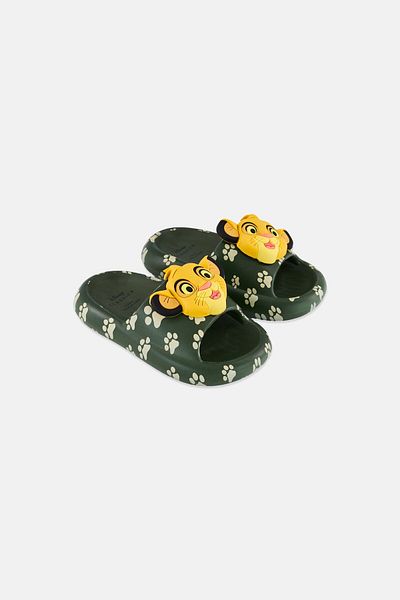 Disney Kids Boy Slip On Lion King Slides, Multicolor