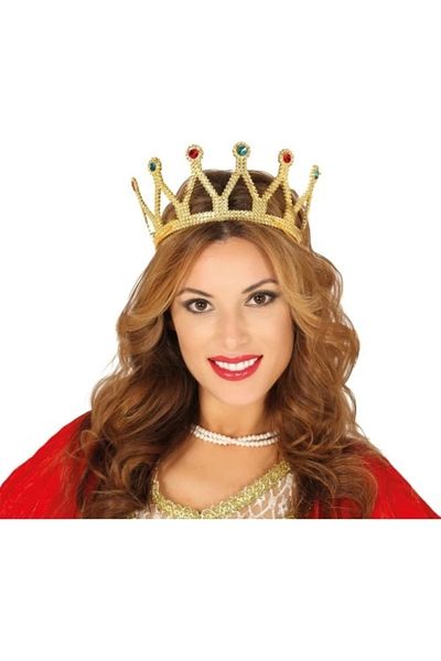 Lenaca Renaissance Queen Crown Gold Color