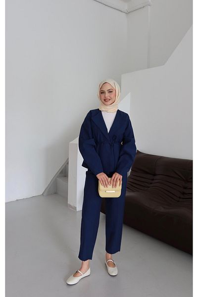 TANISA Zenta Belt Detail Hijab Bottom Top Set Tns-4430