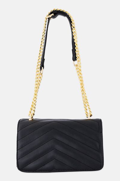 Vince Camuto Women Brand Logo Shoulder Bag, Black