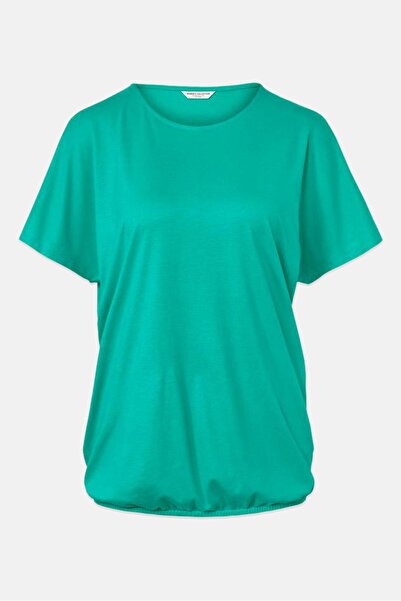 Tchibo Women Round Neck Short Sleeves Plain Top, Green