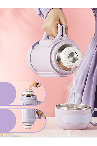 Vagonlife Tkk Çelik Sport Thermos 1000 ml White