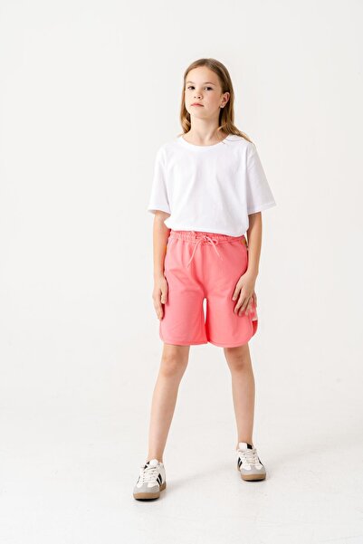 Mışıl Kids Pantaloni scurți pentru fete cu imprimare sublimată și plasă pe la...