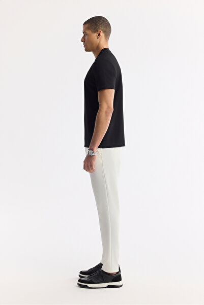 Avva Ανδρικό μπλουζάκι με στάμπα με λαιμόκοψη με δύο ελαστικότητες και κανονική εφαρμογή A51Y1089