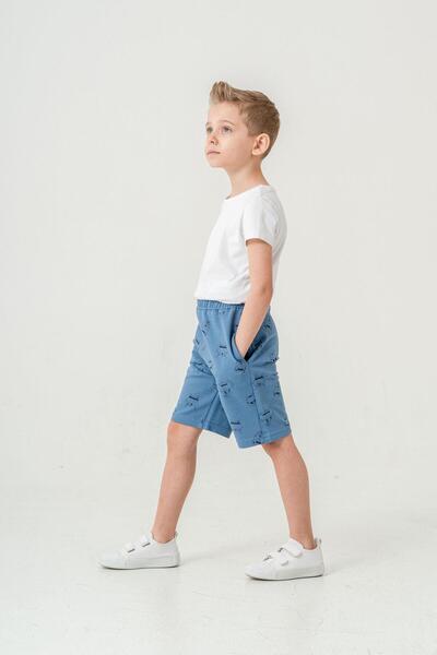 Mışıl Kids Pantaloni scurți pentru băieți cu imprimeu All Field Cat