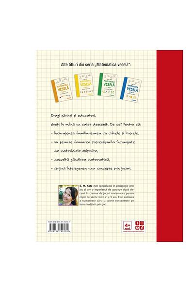 Editura Paralela 45 Matematica vesela. Caiet de jocuri logico-matematice. 4 ani+