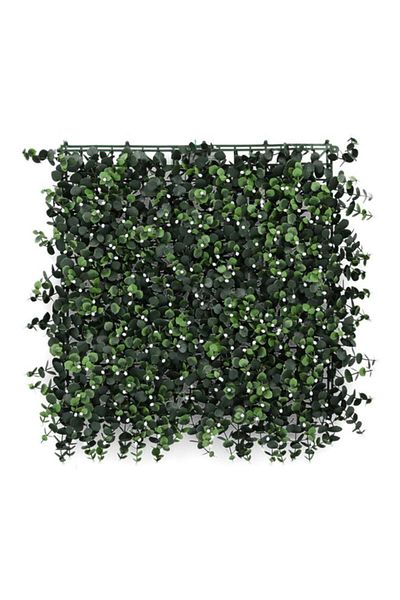 Generic سياج اصطناعي من شجر الأوكالبتوس الأخضر الهادئ والمتين والواقعي، 50 × 50 سم