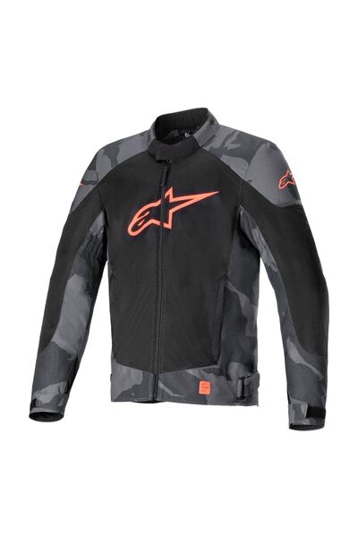 Alpinestars T-sp X Superair Yazlık Korumalı Motosiklet Montu Siyah Kamuflaj