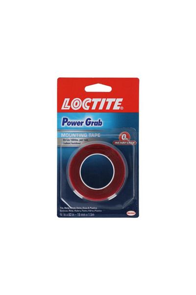 Generic شريط لاصق مزدوج الجوانب من لوك تايت أحمر، 3/4 بوصة × 60 بوصة