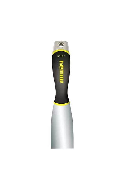 Generic سكين معجون صلب من الفولاذ الكربوني بمقبض ناعم من Allway Tool باللونين الأسود والفضي مقاس 2 بوصة DSX2S