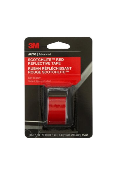 Generic شريط عاكس متطور تلقائي من 3M باللون الأحمر، 1 × 36 بوصة