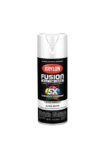 Generic KRYLON Rust Resistant Fusion All-in-One Spray Paint and Primer Gloss White 12oz K02727007
