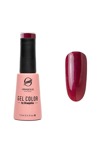 Intisimo Oja semipermanentă, profesională, culoare gel, nr. 105, 12 ml, perlat, roșu cireș