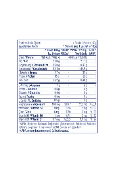 West Nutrition Mass Gainer Carbohydrate Powder 1500 Gr 15 Sachets Cookie Flavored