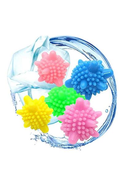 Aptel Set 5 balls to prevent lint formation on clothes in the washing machine, 5 cm, Multicolor