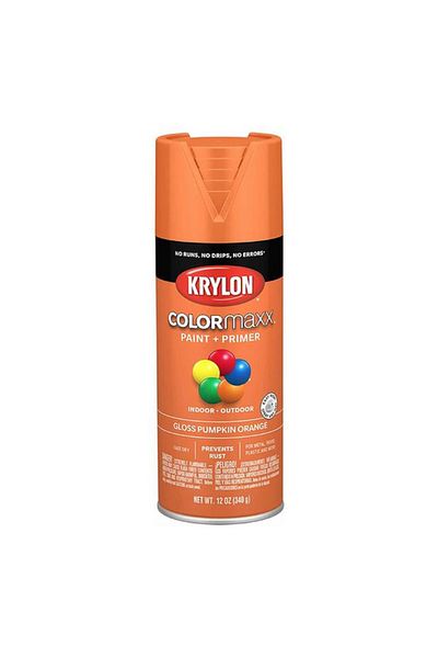 Generic KRYLON Colormaxx Indoor and Outdoor Spray Paint and Primer Pumpkin Orange 12oz K05532007