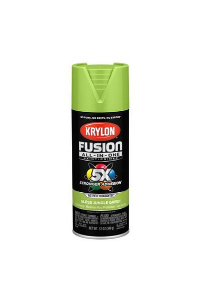 Generic KRYLON Fusion All-In-One Rust Resistant Spray Paint Gloss Jungle Green 12oz K02712007