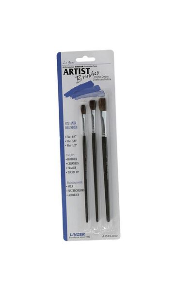 Generic LINZER 3-Piece Artist Paint Brush Set