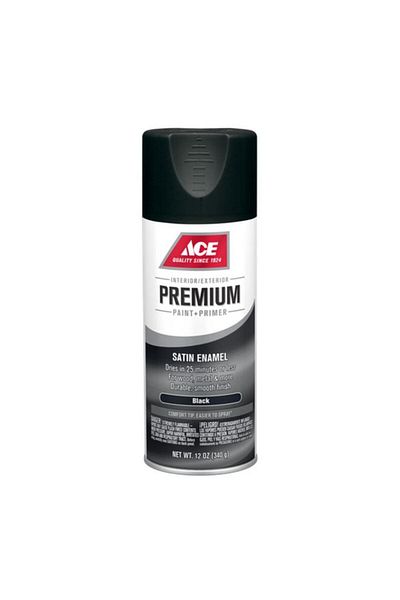 Generic ACE Premium Satin Enamel Spray Paint Black
