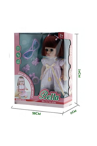 rexa Bella Doll Set – Fashion Doll with Accessories for Girls (Box Size: 34 x 28 x 11 cm)