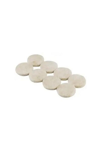 Generic مجموعة وسادات اللباد ذاتية اللصق المستديرة سهلة الاستخدام والمتينة من ACE، مكونة من 20 قطعة، لون بيج 3/4 بوصة، رقم الموديل 9951