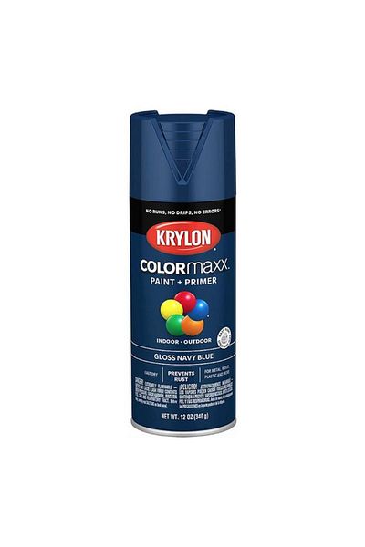 Generic KRYLON Colormaxx Indoor and Outdoor Spray Paint and Primer Navy Blue 12oz K05529007