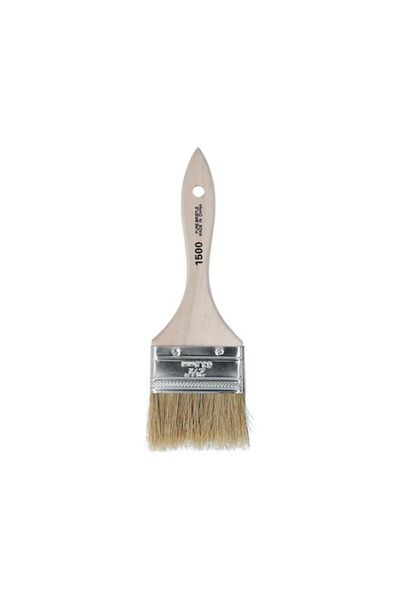 Generic LINZER Natural Wooden Handle Flagged Bristles Paint Brush Multicolor 2-1/2inch 1500-2-1/2