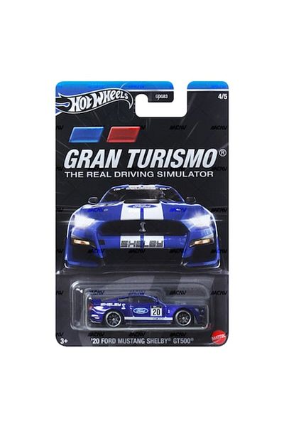 HOT WHEELS Gran Turismo, '20 Ford Mustang Shelby GT500, 1:64, Albastru