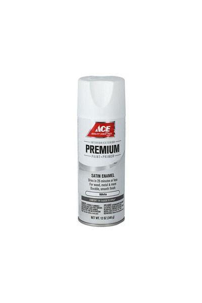 Generic ACE Premium Satin Enamel Spray Paint White 12oz