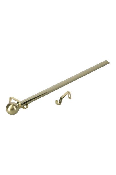 Generic Micasa Stainless Steel Shiny Ball Curtain Rod for Home Decor Gold 120-210cm