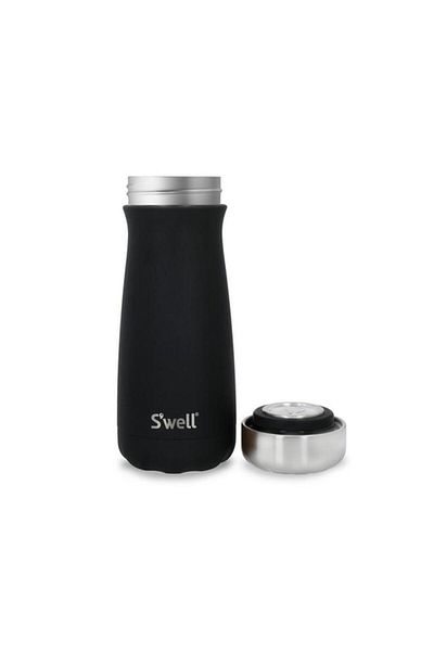 Generic erorex BPA-Free Vacuum Insulated Traveler Water Bottle Black and Silver 470ml 10316-B17-00401EU