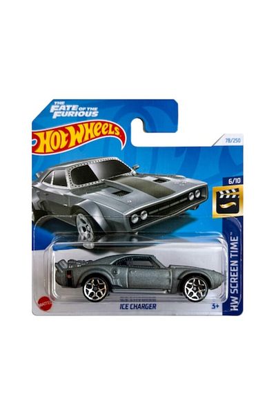 HOT WHEELS 2024 Ice Charger Die-Cast Car, 1:64 Scale, Grey