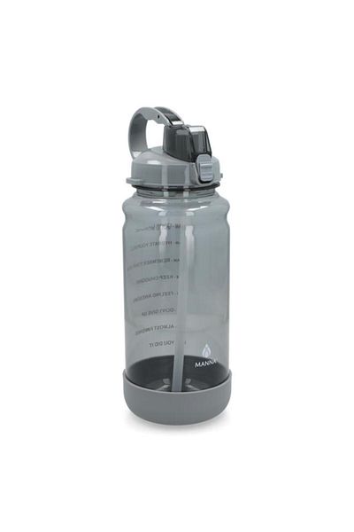 Generic MANNA Pilot Lightweight Fitness Gym Outdoor Sports Water Bottle Grey 74oz