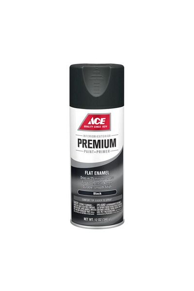 Generic ACE Premium Flat Enamel Spray Paint Black 12oz I17003A07