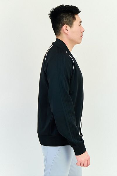 adidas Men Sportswear Fit Long Sleeve Training Jackets, Black