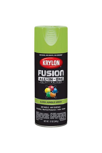 Generic KRYLON Fusion All-In-One Rust Resistant Spray Paint Gloss Jungle Green 12oz K02712007