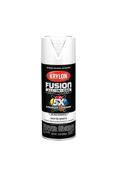 Generic KRYLON Fusion All-In-One Spray Paint and Primer Matte White 12oz K02764007