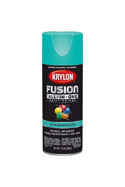 Generic KRYLON Fusion All-In-One Rust Resistant Spray Paint Satin Beach Glass 12oz K02731007