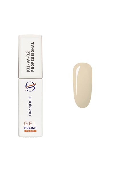 Intisimo Oja semipermanentă, profesională, ojă gel, cod KU-W02, 12ml, lucioasă, albă
