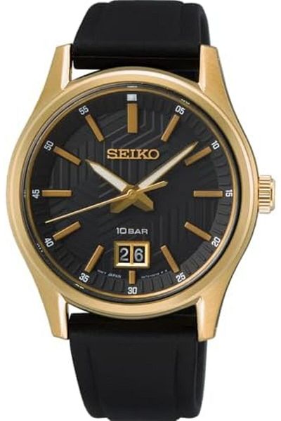 Seiko Men's Analogue Quartz Watch with Silicone Strap SUR560P1