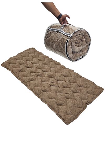 smart home Luxury single bed sheet 190 x 90 x 6 cm - soft polyester fabric with 100% natural cotton filling with a transparent bag