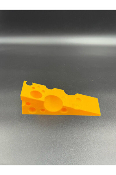 3D Atelier Sevimli Peynir Kapı Stoplayıcı Kapı Tutucu Kapı Altı Takozu Kapı Durdurucu