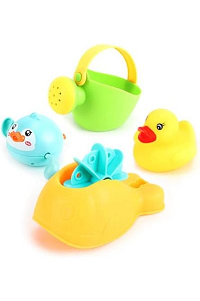 Moon Baby Bath Toys – Mini Floating Duck with Accessories