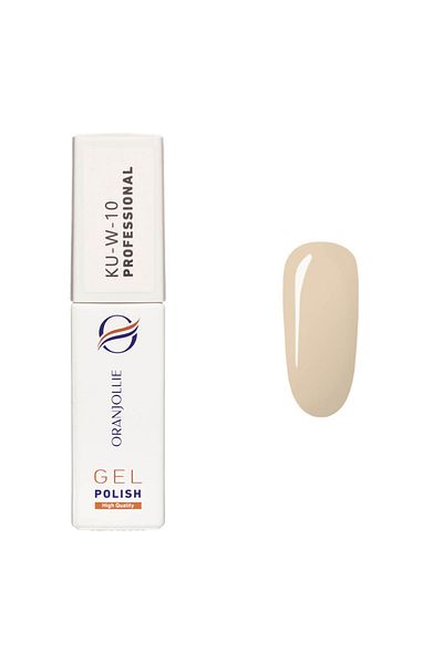 Intisimo Oja semipermanentă, profesională, ojă gel, cod KU-W10, 12ml, lucioasă, albă