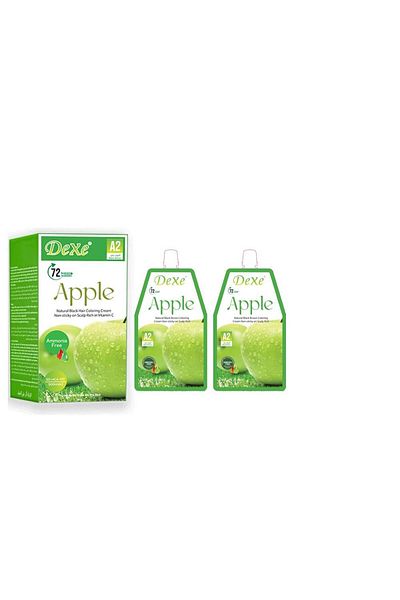 Dexe Apple Cream Hair Dye Ammonia Free 500ml + 500ml Apple Black Brown A2