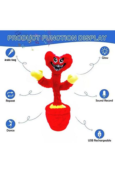 rexa Talking Plush Monster Toy