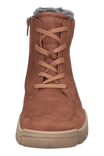 Waldläufer Damen Sportliche Stiefelette H-lumi 904801 165 Braun 082 Bear Cognac Leder Mit Eva & Herausnehmbar