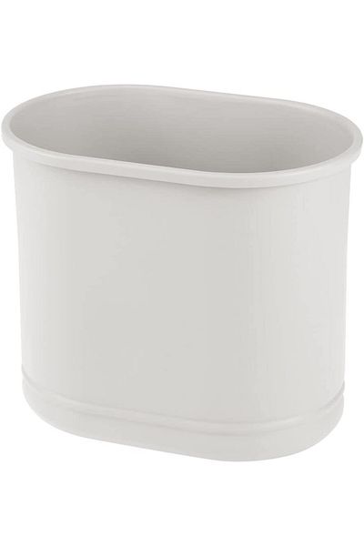 MDesign Waste Bin, Metal, Light Gray, 30.5 x 26 cm