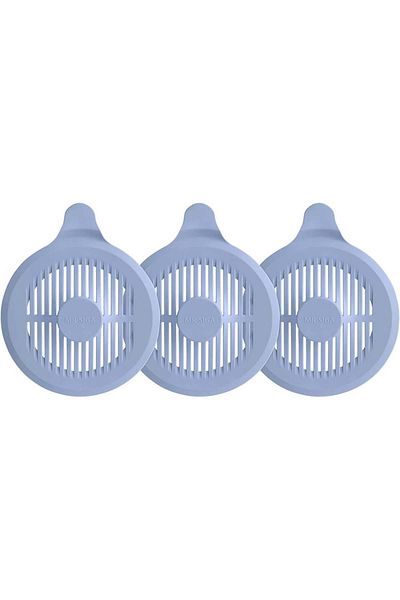 MR.SIGA drain filter set of 3, silicone, light blue, 12.9 cm